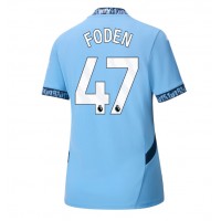 Fotbalové Dres Manchester City Phil Foden #47 Dámské Domácí 2024-25 Krátký Rukáv